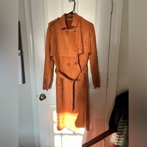 Burnt Orange Trench Coat